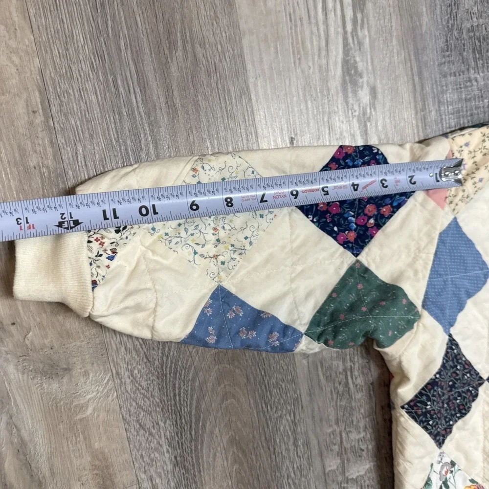 Vintage Quilted Children's Jacket Patchwork Grannycore Handmade Child Size 5/6